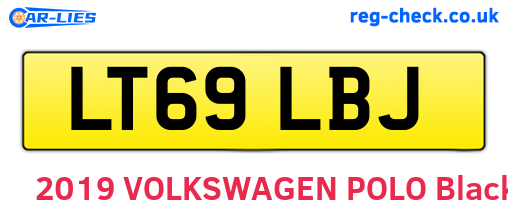LT69LBJ are the vehicle registration plates.