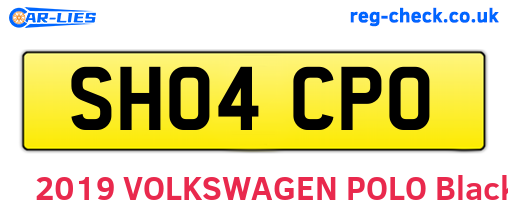 SH04CPO are the vehicle registration plates.