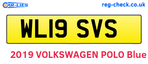 WL19SVS are the vehicle registration plates.