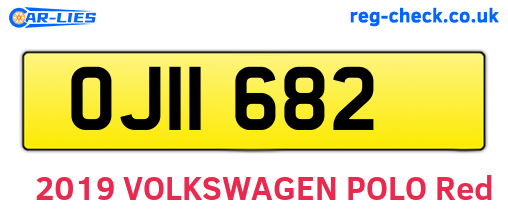 OJI1682 are the vehicle registration plates.