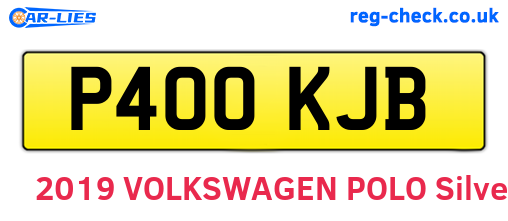P400KJB are the vehicle registration plates.