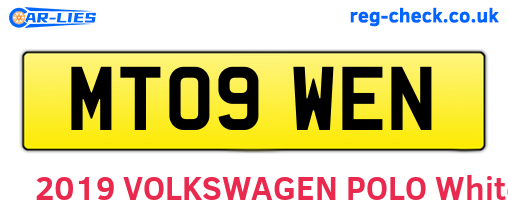 MT09WEN are the vehicle registration plates.