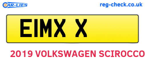 E1MXX are the vehicle registration plates.