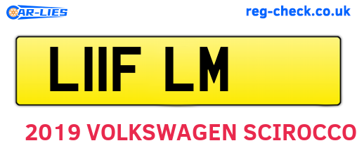 L11FLM are the vehicle registration plates.