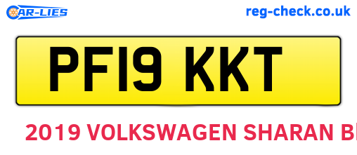 PF19KKT are the vehicle registration plates.