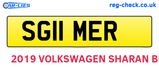 SG11MER are the vehicle registration plates.