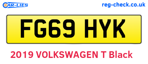 FG69HYK are the vehicle registration plates.