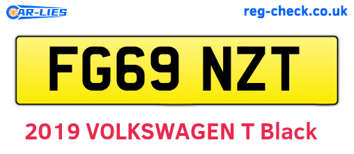 FG69NZT are the vehicle registration plates.