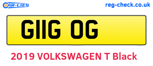 G11GOG are the vehicle registration plates.
