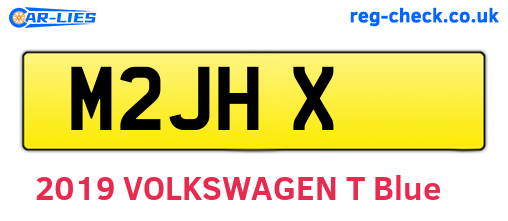M2JHX are the vehicle registration plates.