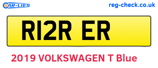 R12RER are the vehicle registration plates.