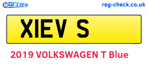 X1EVS are the vehicle registration plates.