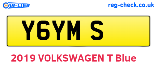 Y6YMS are the vehicle registration plates.