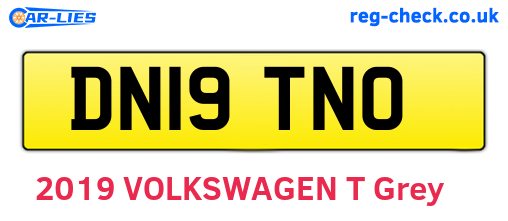 DN19TNO are the vehicle registration plates.