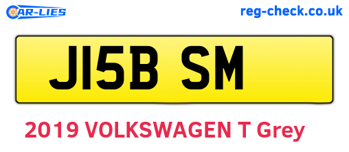 J15BSM are the vehicle registration plates.