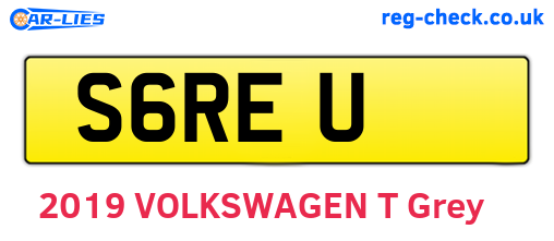 S6REU are the vehicle registration plates.