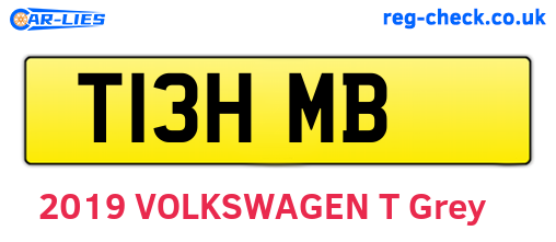 T13HMB are the vehicle registration plates.