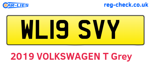 WL19SVY are the vehicle registration plates.