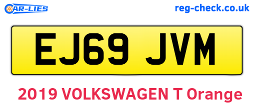 EJ69JVM are the vehicle registration plates.