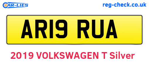 AR19RUA are the vehicle registration plates.