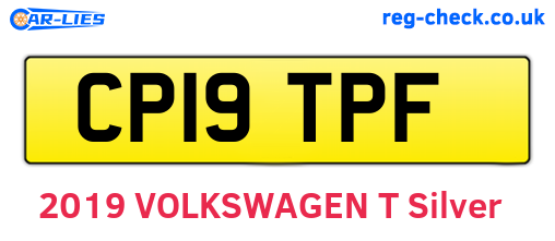 CP19TPF are the vehicle registration plates.