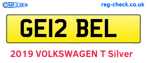 GE12BEL are the vehicle registration plates.