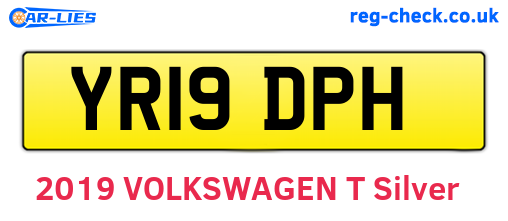 YR19DPH are the vehicle registration plates.