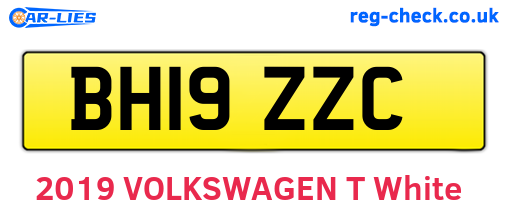 BH19ZZC are the vehicle registration plates.