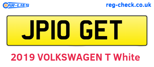 JP10GET are the vehicle registration plates.