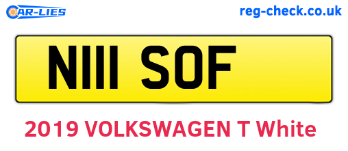 N111SOF are the vehicle registration plates.
