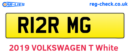 R12RMG are the vehicle registration plates.