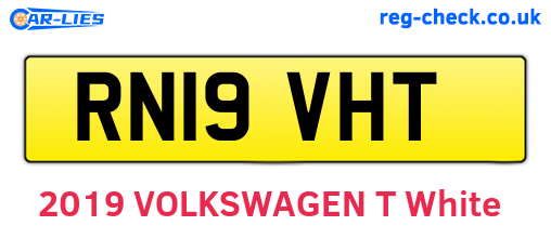 RN19VHT are the vehicle registration plates.