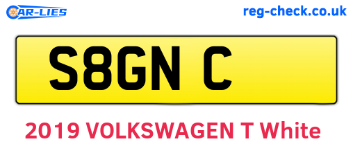 S8GNC are the vehicle registration plates.