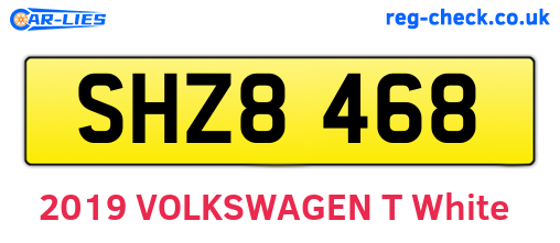 SHZ8468 are the vehicle registration plates.