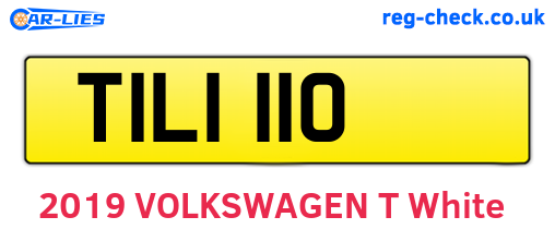 TIL1110 are the vehicle registration plates.
