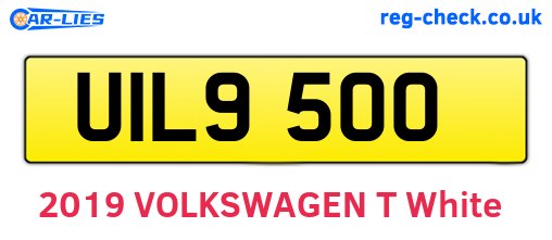 UIL9500 are the vehicle registration plates.