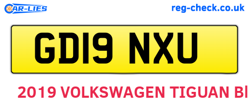 GD19NXU are the vehicle registration plates.