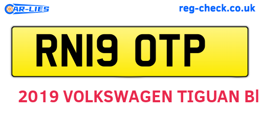 RN19OTP are the vehicle registration plates.