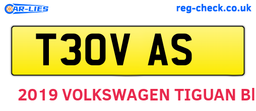 T30VAS are the vehicle registration plates.