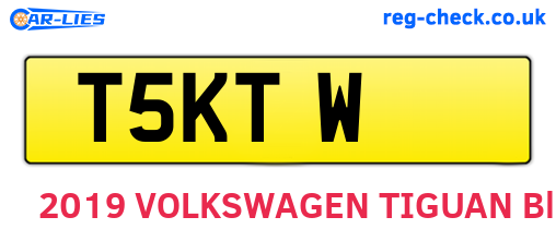 T5KTW are the vehicle registration plates.
