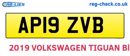AP19ZVB are the vehicle registration plates.