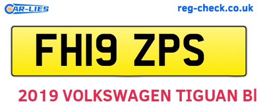 FH19ZPS are the vehicle registration plates.
