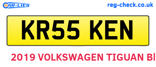 KR55KEN are the vehicle registration plates.