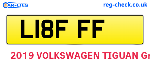 L18FFF are the vehicle registration plates.