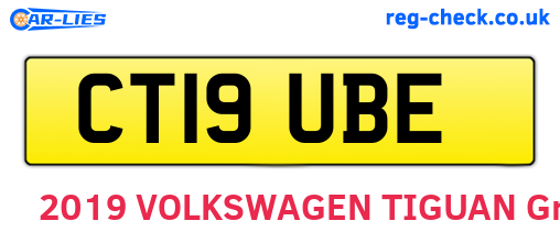 CT19UBE are the vehicle registration plates.