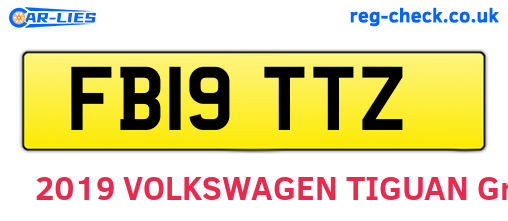 FB19TTZ are the vehicle registration plates.