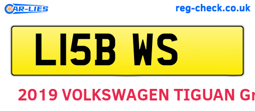 L15BWS are the vehicle registration plates.
