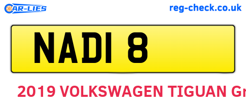 NAD18 are the vehicle registration plates.