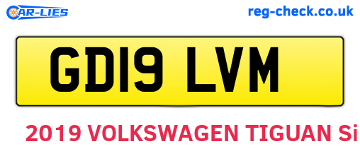 GD19LVM are the vehicle registration plates.