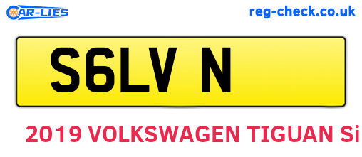 S6LVN are the vehicle registration plates.
